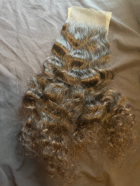 RAW INDIAN CURLY HD 5x5 CLOSURE (PREMIUM COLLECTION)