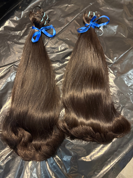 SUPER EXCLUSIVE DOUBLE DRAWN RAW INDIAN STRAIGHT (PREMIUM COLLECTION)