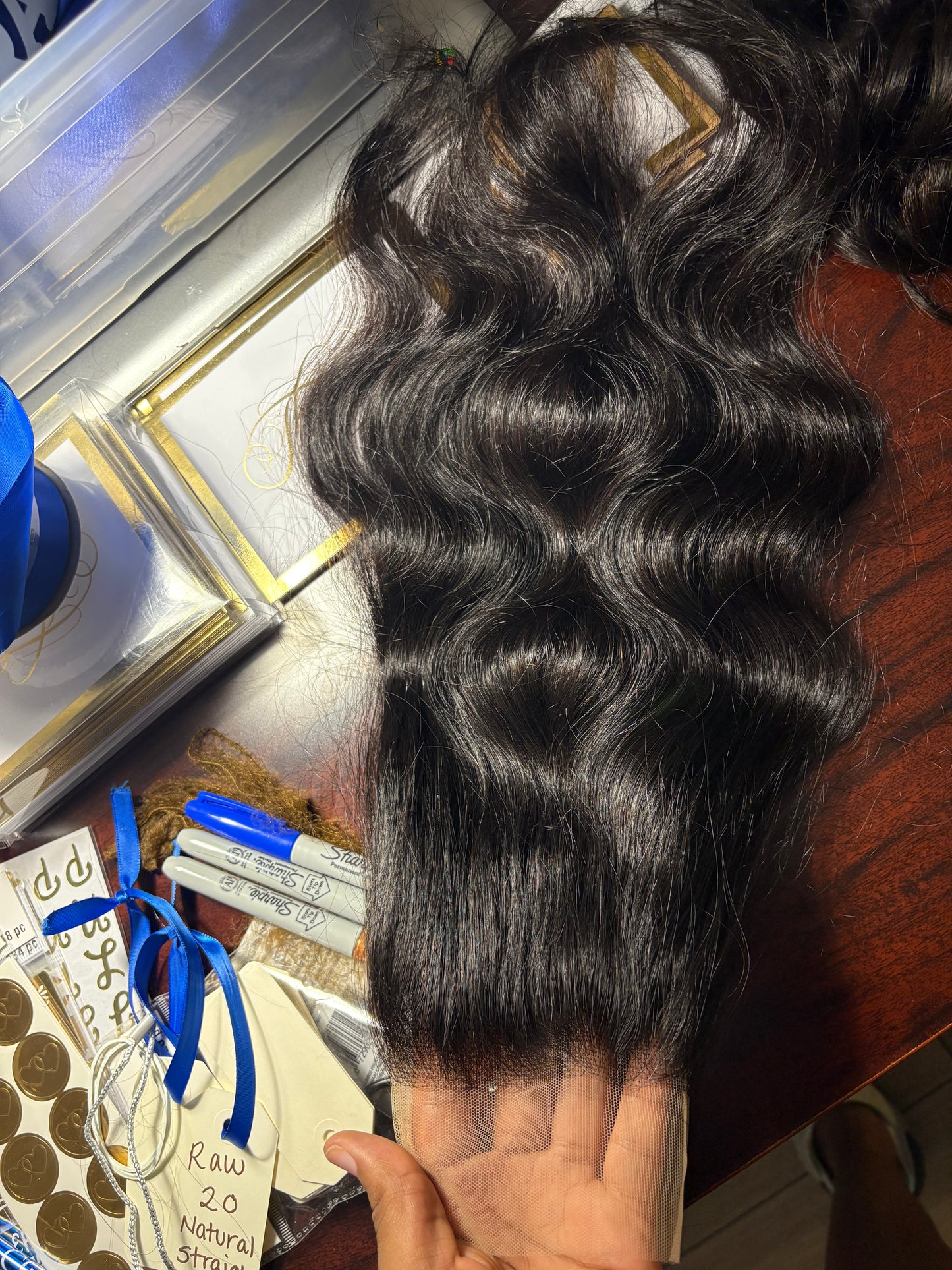 RAW VIETNAMESE 5x5 TRANSPARENT LACE CLOSURE NATURAL WAVY(LUXURY COLLECTION)